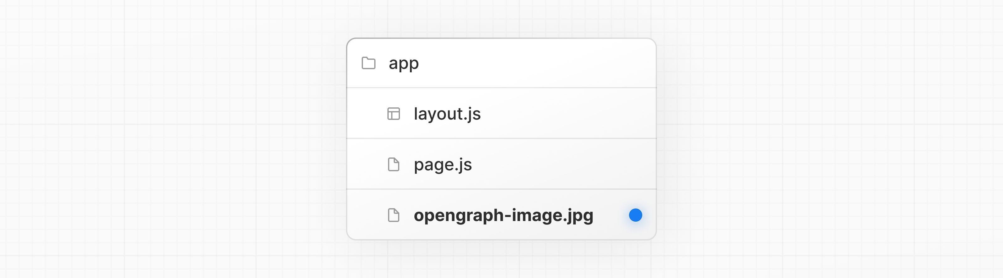 app 폴더 안에서 layout, page와 나란히 놓인 OG 이미지 특수 파일